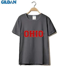 T camisas O cuello hombres 143 Ohio Script orgullo del Estado Buckeye banda pie Baller Vintage Retro nuevo camiseta Regular de manga corta