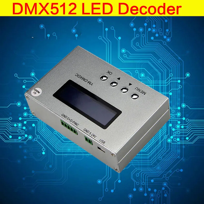 DMX512 кодер/адресный кодер DMX светодиодный пиксельный световой декодер настенный