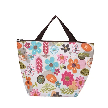 

Portable Picnic Insulated Food Storage Box Tote Fashion Solid Soft Lunch Bag