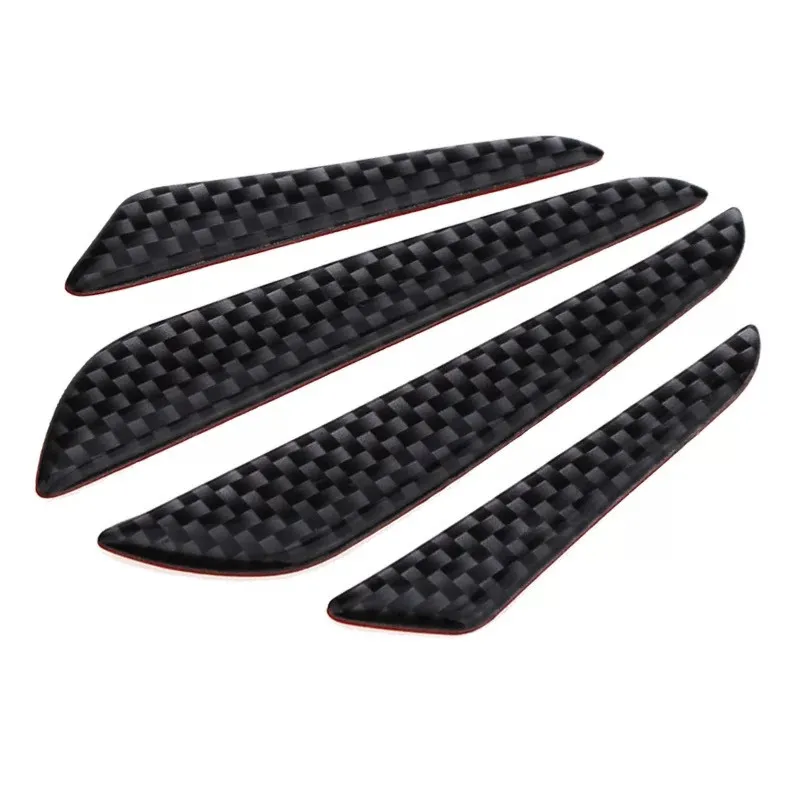 

4PCS Car Sticker Carbon Fiber Car Door Edge Protection Car Side Door Edge Protection Guards Trims Stickers Protective Door Guard