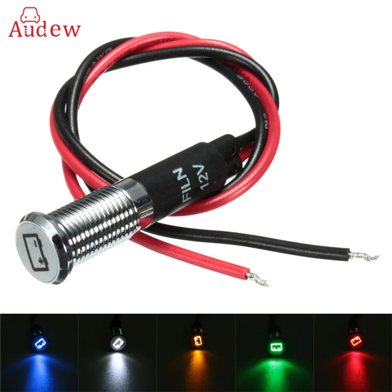 Universal 8mm LED Indicator Light Lamp Pilot Dash Direction Bulb