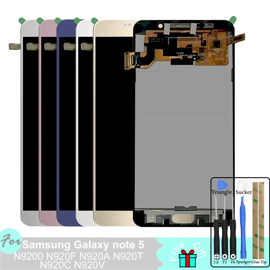 

SzHAIyu Note 5 LCD for SAMSUNG Galaxy Note 5 Display N920A N9200 SM-N920 N920C Touch Screen Digitizer Assembly TFT