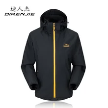 Direnjie весна осень Открытый тонкая ветровка Куртки Мужская ветрозащитный водонепроницаемый дышащий Кемпинг Пеший Туризм с капюшоном Куртки