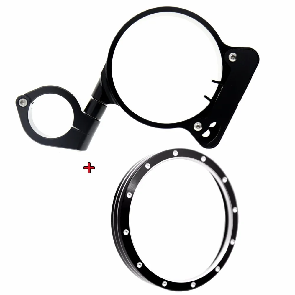 39mm/16" Side Mount Speedo Relocation Bracket&trim For Harley 2004