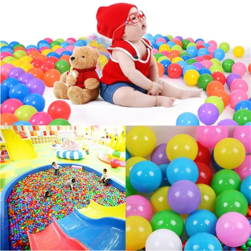 

200pcs/set 40mm Secure Colorful Ball Soft Plastic Ocean Ball Funny Baby Kid Swim Pit Toy Water Pool Ocean Wave Ball