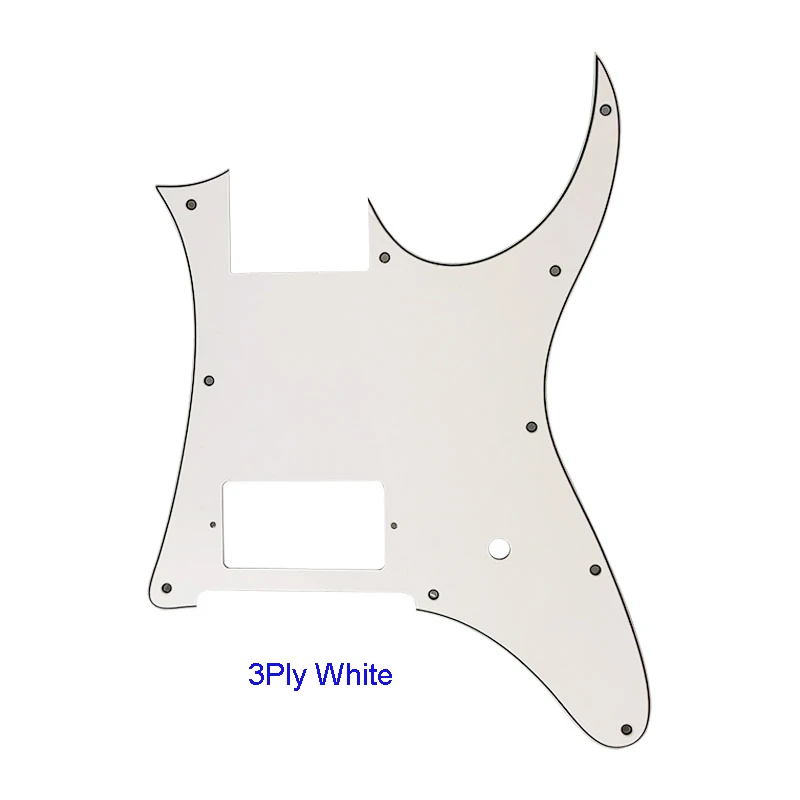 Pleroo пользовательские гитарные части-для MIJ Ibanez RG 350 EX гитары накладки пустой с мостом хамбакера пикап царапины пластины черный - Цвет: 3Ply White