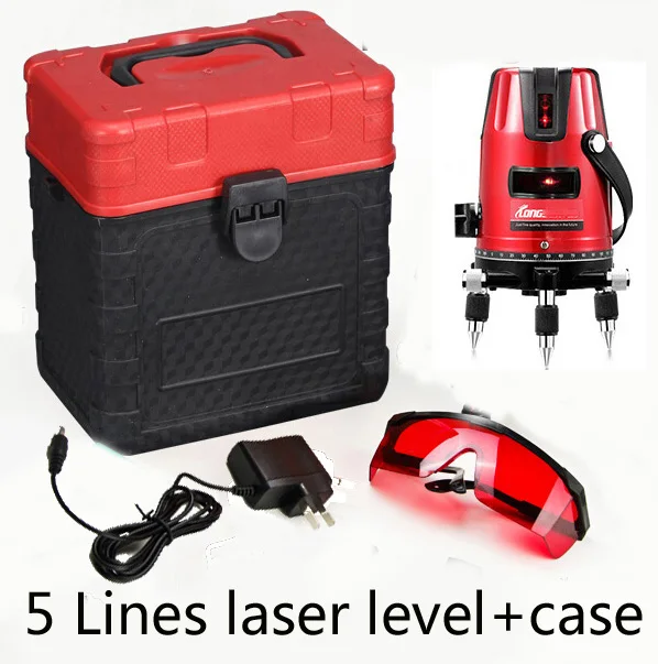 NEW 110 240V 5 lines 6points rotary laser level Cross line laser
