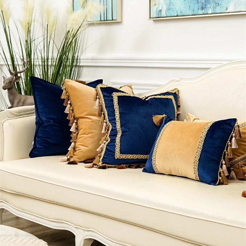 Buy European Jacquard Embroidery Cushion Cover Noble