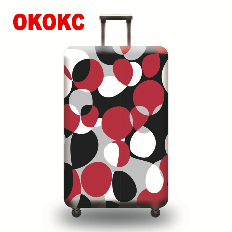 

OKOKC Dot Elastic Thickest Luggage Cover for Trunk Case Apply to 22''-25'' case,Suitcase Protective Cover Travel