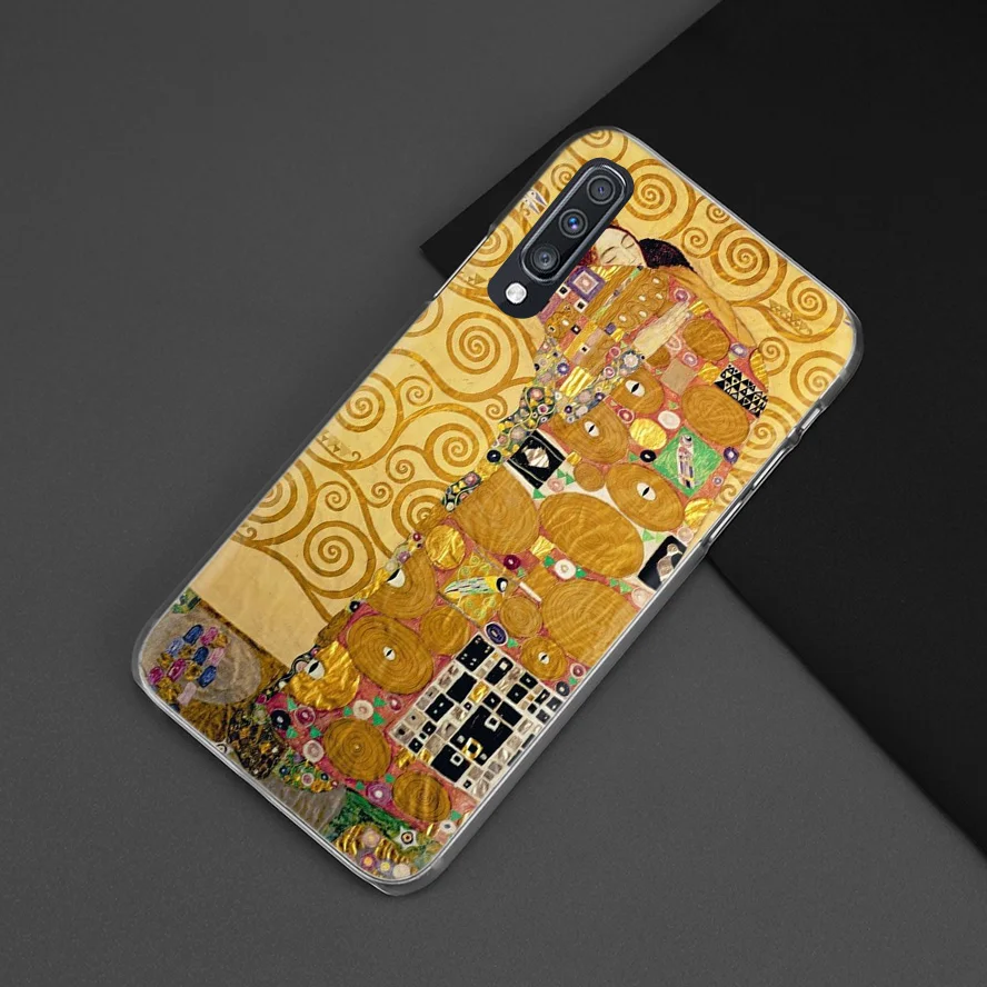 Чехол Kiss Gustav Klimt для samsung Galaxy A50 A70 A20e A40 A30 A20 A10 A8 A6 Plus A9 A7 жесткий прозрачный чехол для телефона из поликарбоната