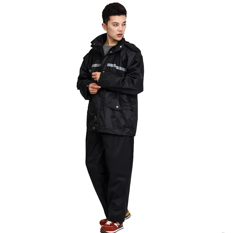 Outdoor Fishing Riding Hiking Pvc Waterproof Jacket Pants Sets Raincoat