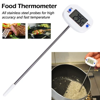 

Rotatable Digital Food Thermometer BBQ Meat Chocolate Oven Milk Water Oil Cooking Kitchen Thermometer Electronic Probe