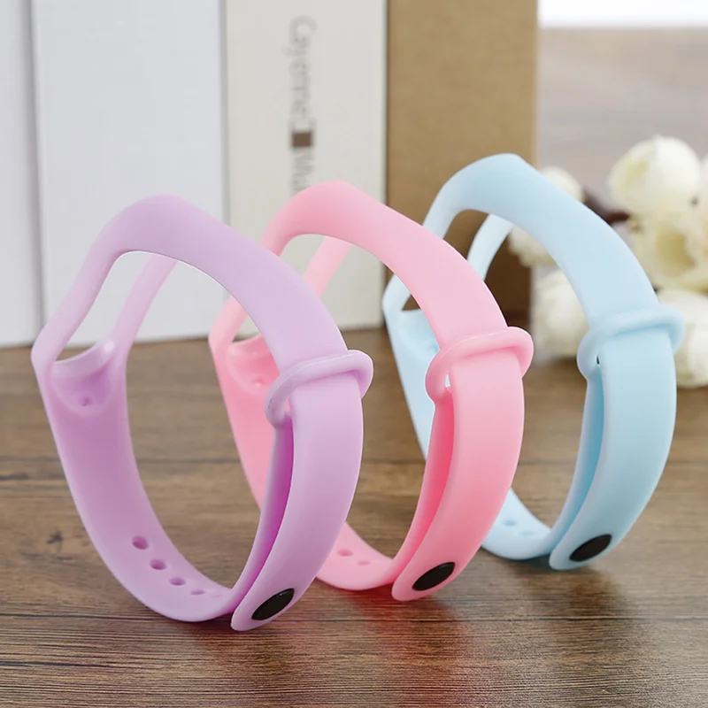 Мерцающий сменный силиконовый ремешок на запястье для Xiaomi Mi Band 4 3 часов Miband умные