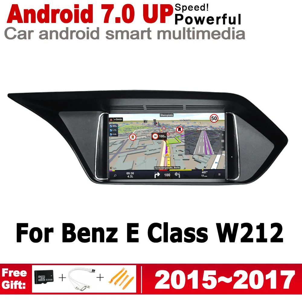

Android 7.0 up IPS car player for Mecerdes Benz E W212 2015~2017 NTG original Style 2 Din radio gps navigation Bluetooth WiFi