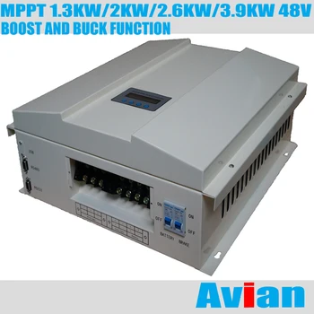 

MPPT 1.3KW 2KW 2.6KW 3.9KW 48V wind solar hybrid controller CE free software for RS232 with boost charing and buck function