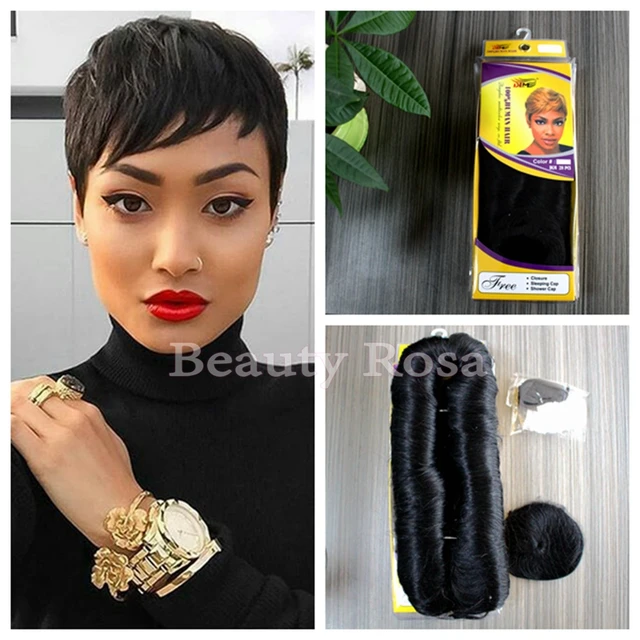 Hot Human Short Hair Pieces 27 Extensions Hot Human Short Hair Pieces 27 Extensions Straight