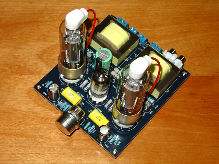 

7W + 7W ( 8 ohms ) 6N1 / 6N2 + 6P13P Tube Single-ended class A Fever Class Tube Amplifier Board