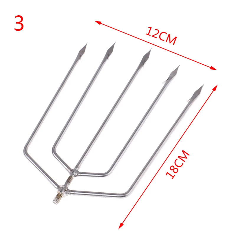 7/5 зубчатая гарпун, вилка для рыбы, новинка, 1 шт., рыболовные инструменты, нержавеющая сталь, колючая рыбалка, ледяной выключатель, крючок, аксессуар, снасти, 5 размеров - Цвет: A3