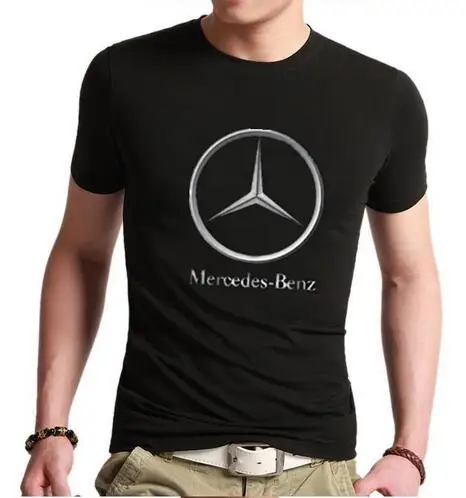 Mercedes-Benz Auto car logo t-shirts men male 3D t shirt free shipping ...