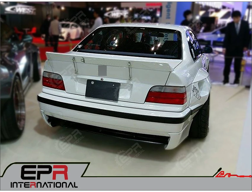 Fur Bmw E36 Rb Kit Tuning Frp Faser Glas Volle Breite Korper Kit Front Lip Splitter Fender Side Rock Spoiler Flugel