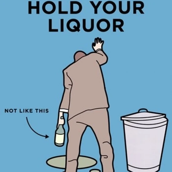Guy Code - Hold Your Liquor Laminated Poster Print (24 x 36)