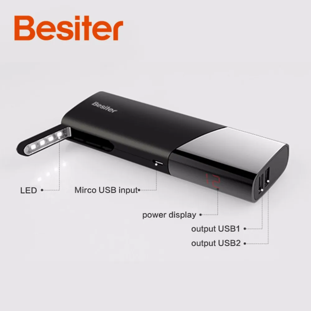 bilder für Besiter Energienbank 10000 mAh Portable Handy-ladegerät Externe Ladegerät PowerBank 10000 mah Für Android Für IOS Handys bilder für Besiter Energienbank 10000 mAh Portable Handy-ladegerät Externe Ladegerät PowerBank 10000 mah Für Android Für IOS Handys