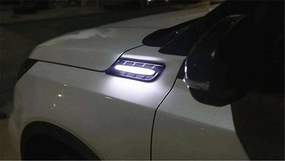 1 пара Автомобильная фара крыла Светодиодный дневной ходовой свет с поворотным сигналом лампа 12 В DRL боковая лампа для Suzuki Vitara