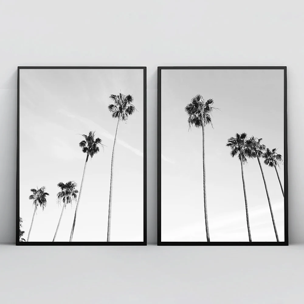 

Coconut Tree Painting Canvas Art Print Poster Sea Landscape Picture Nordic Painting Living Room Pictures Wall Art Print Unframed