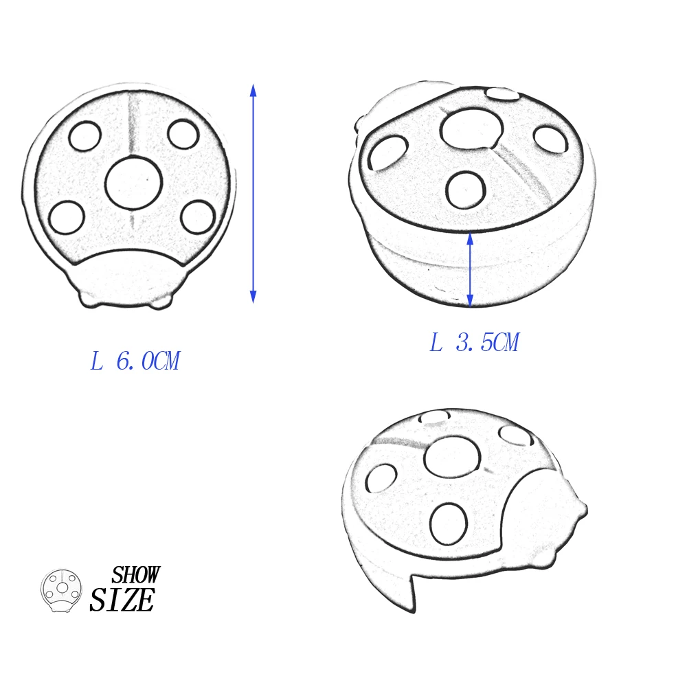Cantos dos Desenhos a Joaninha Silicone Anti-colisão Ângulo Animados Rosa Verde Azul Grande 3 A Joaninha Silicone anti-colisão ângulo Cantos Dos
