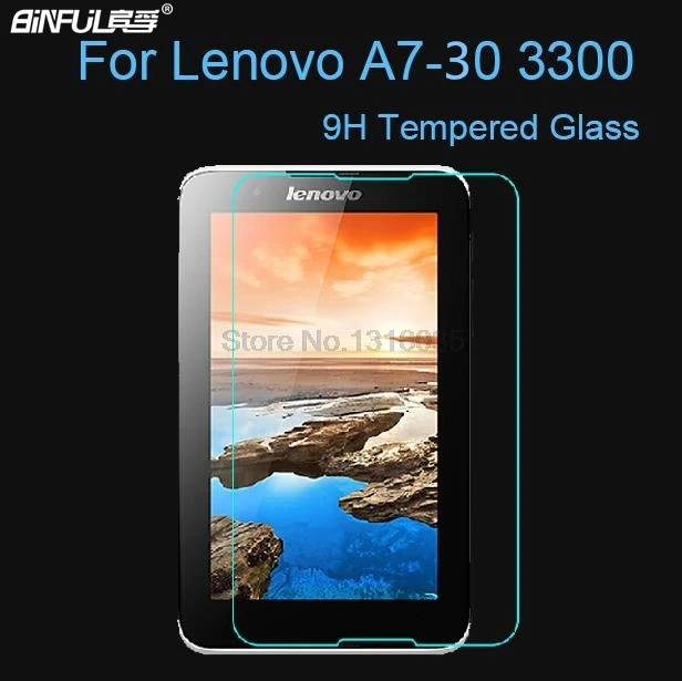 

BINFUL Premium 9H Anti-Shatter Premium Tempered Glass Film For Lenovo A7-30 A3300 7 Inch Tablet Screen Protector