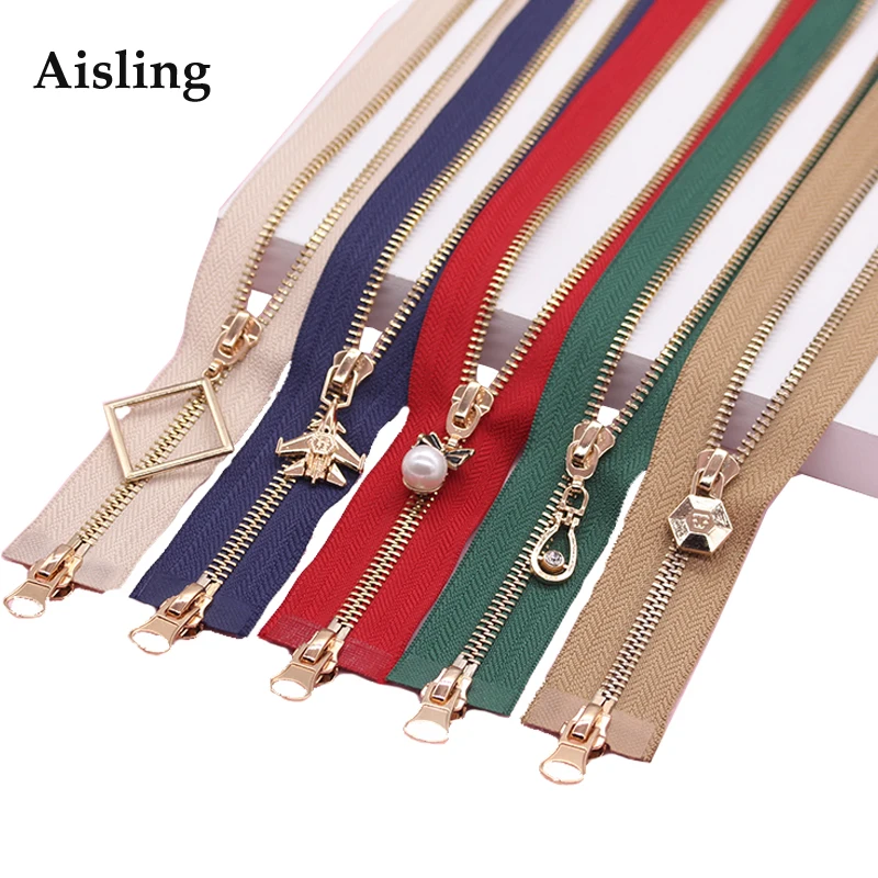

Double Slider Metal Zippers Tailor Sewing Tools Double Open End Long Zipper DIY Clothing Accessories .D189