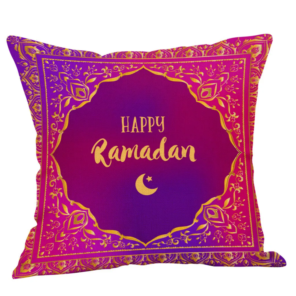 Чехол для подушки gajjjar Islam Eid Mubarak из хлопка и льна украшение на Рамадан чехол karem Moon