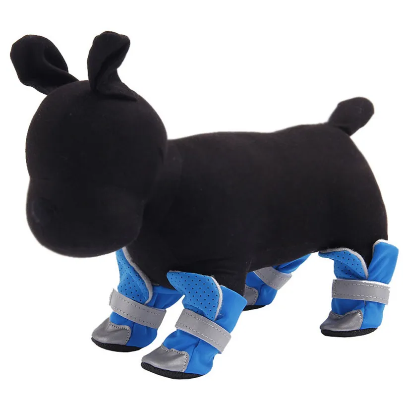 5 Sizes Anti-slip Shoes for Dogs Cats 4PcsSet Reflective Dog Boots Summer Dog Rain Shoes Puppy Sneakers Pet Supplies 40DC26 (17)