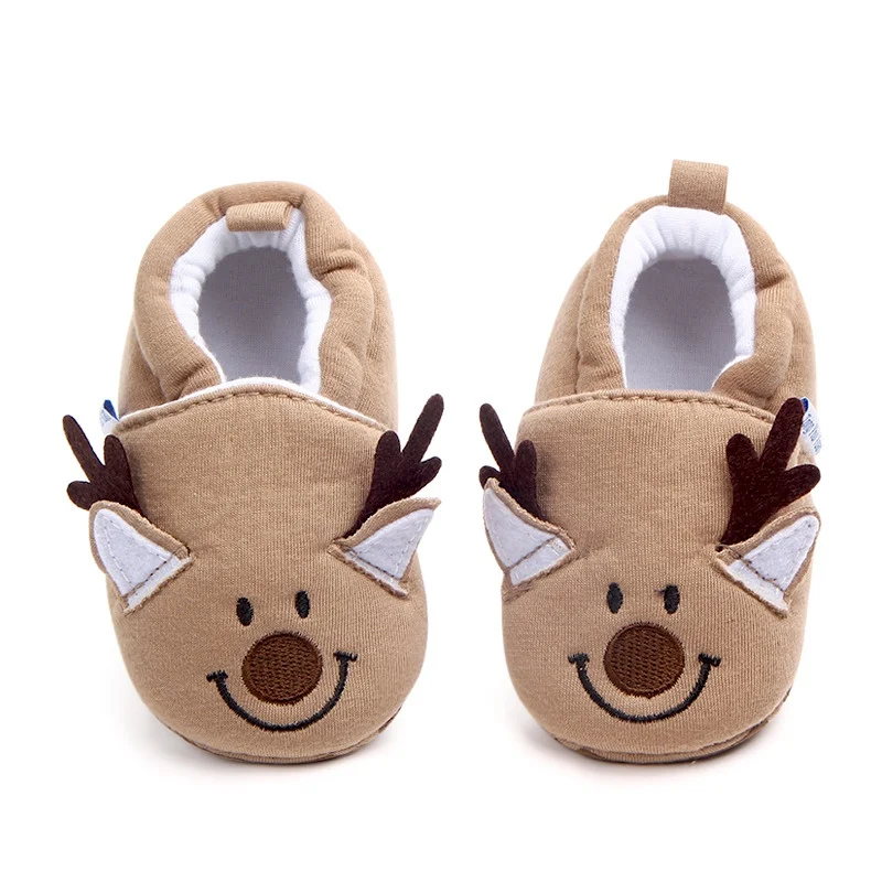 Домашняя обувь для новорожденных мальчиков и девочек; домашние тапочки с мягкой подошвой; обувь для младенцев; обувь для малышей с героями мультфильмов - Цвет: C