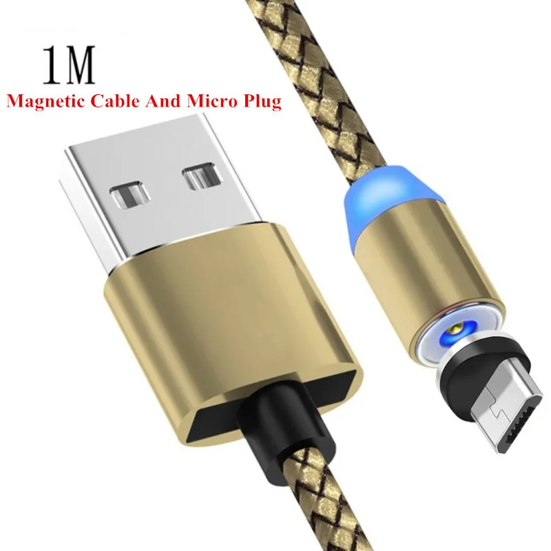 Type-C Micro usb Cable For Huawei Honor 20 pro 10 lite Quick Charge 3.0 USB Charger For iphone Xiaomi Samsung Magnetic Cable - Цвет: Micro Plug USB Cable