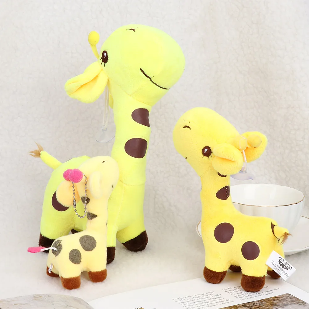 Милые мягкие плюшевые Мультяшные Животные Жираф дорогой ребенок мягкая детская плюшевая игрушка милый маленький ребенок чучело животное высокое качество кукла - Цвет: Цвет: желтый