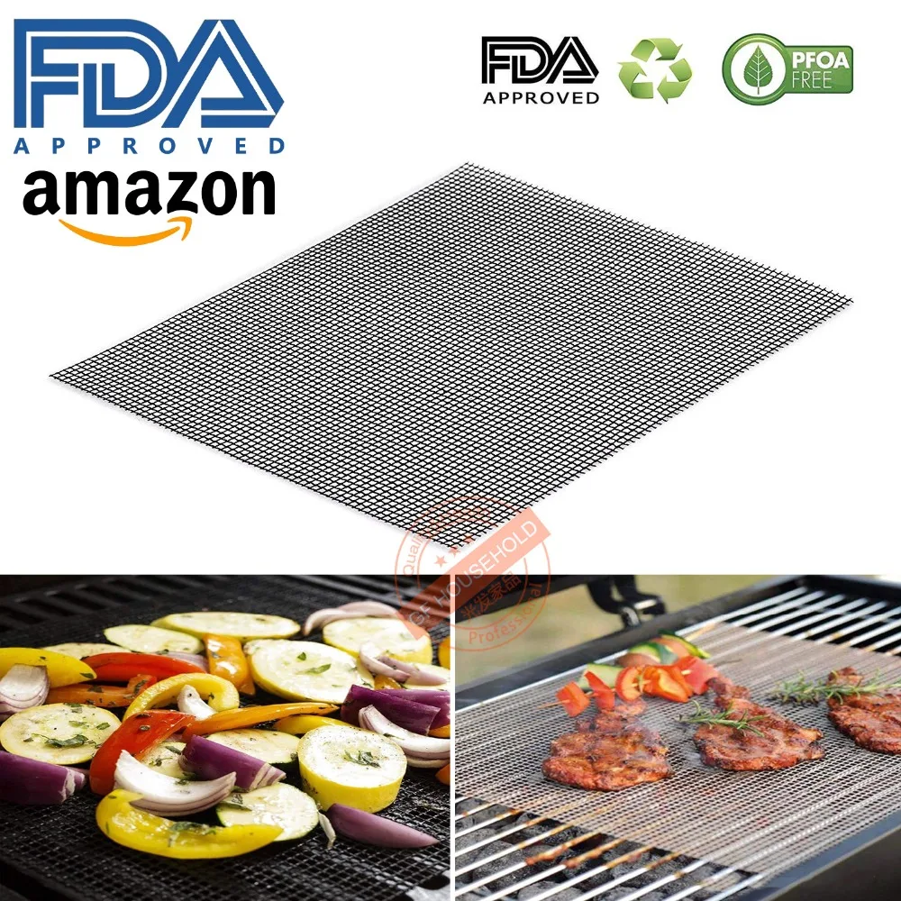 1PCS Teflon Barbecue Mat Non stick BBQ Mat High Temperature BBQ Grill