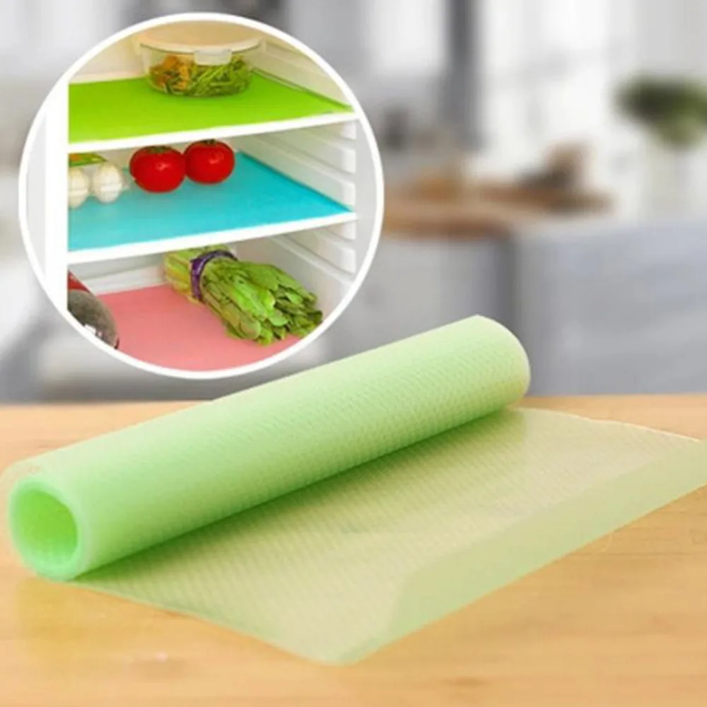 

4 pcs/set Fashion Refrigerator pad Antibacterial antifouling Mildew Moisture absorption Pad MatsFridge Magnet