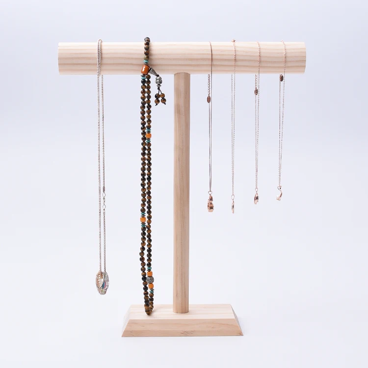 Твердые деревянные новые модные ожерелья, цепочки дисплей держатель ювелирные изделия подъемник для дисплея браслеты стенд