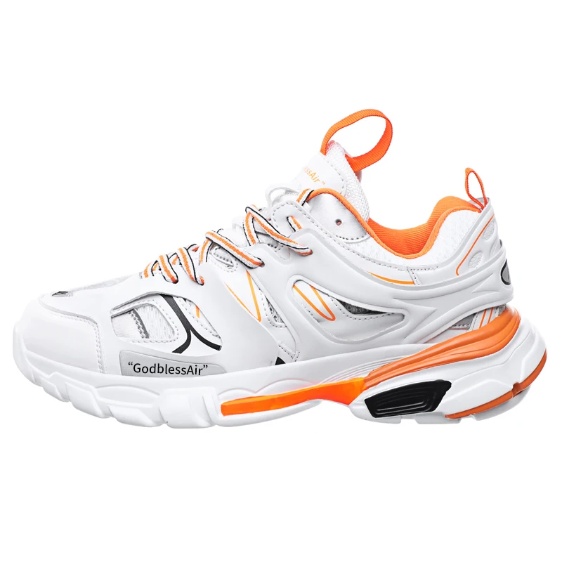 

Men's stylish personality casual sneakers breathable increase anti-slip wear-resistant comfortable large size men's running shoe