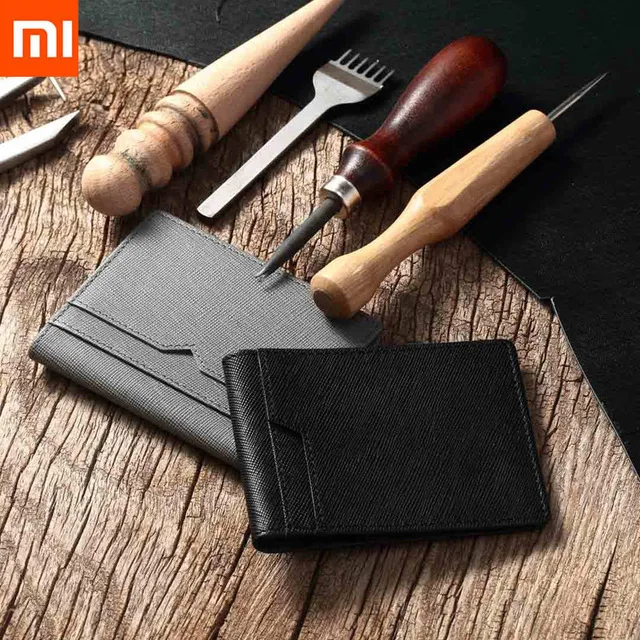 Мужские кошельки Xiaomi 90 с защитой от кражи Модные Простые короткие из мягкой кожи