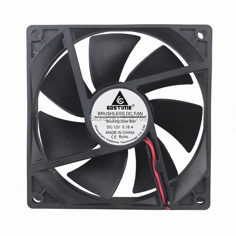 Dual Ball Bearing 92mm 25mm 92x92x25mm 12V Cooling Case Fan PC CPU Computer 2pin