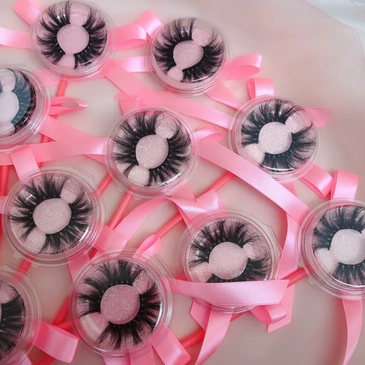 

Lollipop Eyelashes Handmade Natural Long Mink Eye Lashes 10 pairs 3D Mink Eyelashes Thick Eyelashes Makeup Tools Strip
