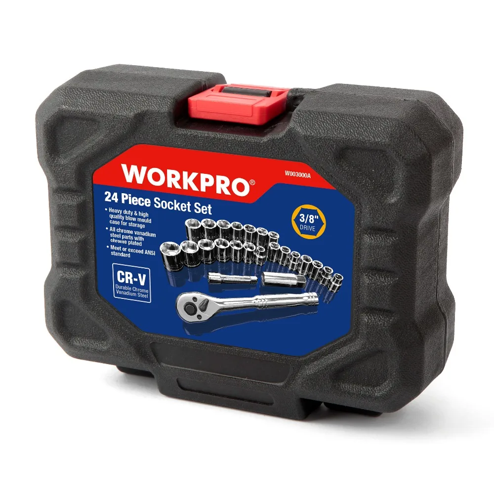 WORKPRO 24-piece Socket Set (3/8