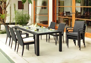 

Newest Outdoor Garden Furniture Poly Rattan cheap chinese restaurant dining tables and chairs