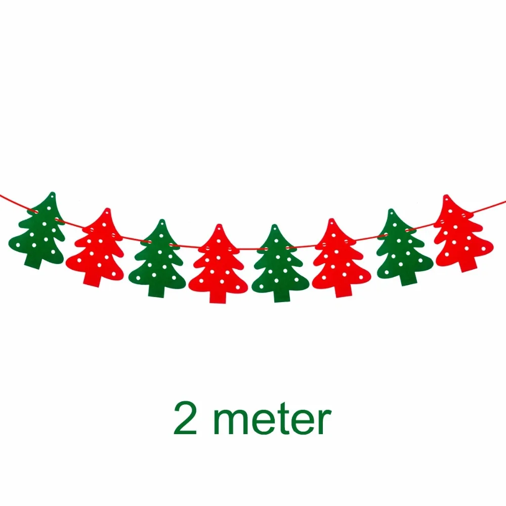 FENGRISE Merry Christmas Banner Reindeer Socks Xmas Tree Flags Happy New Year 2018 Christmas Decorations Booth Props in Pendant & Drop Ornaments from