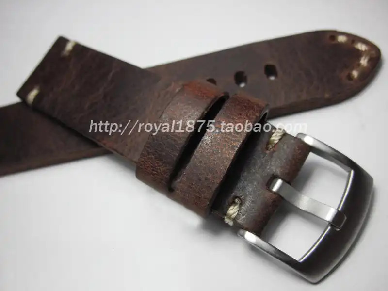 vintage leather watch strap 18mm