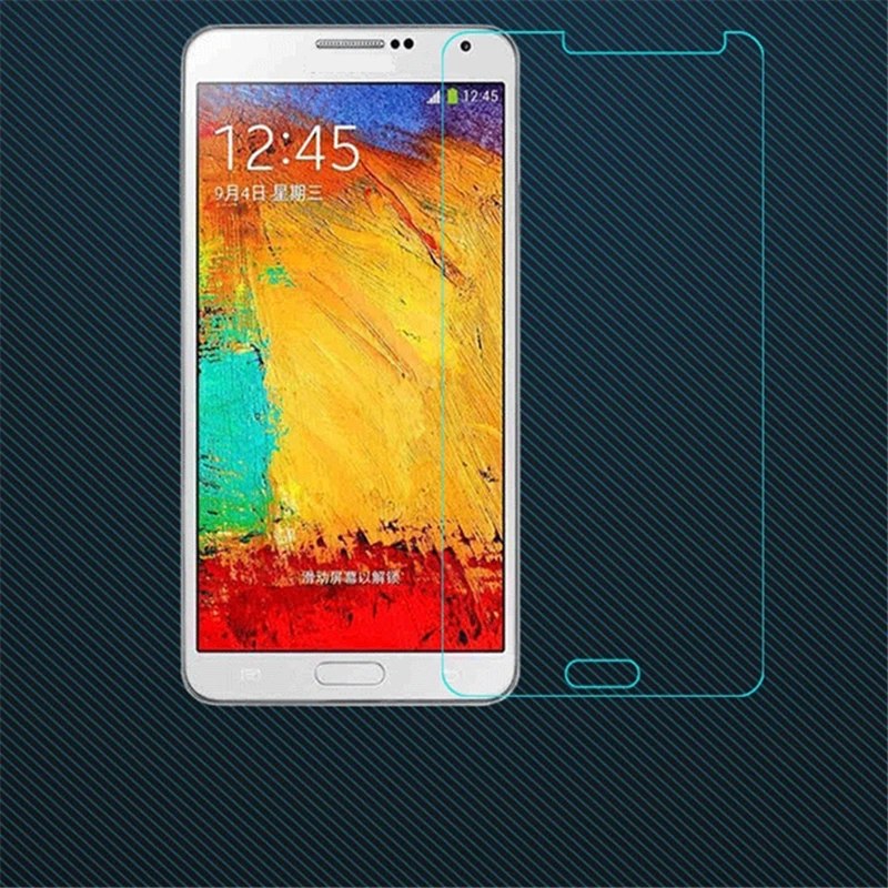 Quality Assurance Tempered Glass For Samsung Galaxy Note 3 III N9000 N9005 Anti-Shock Toughened Screen Protector Protective Film