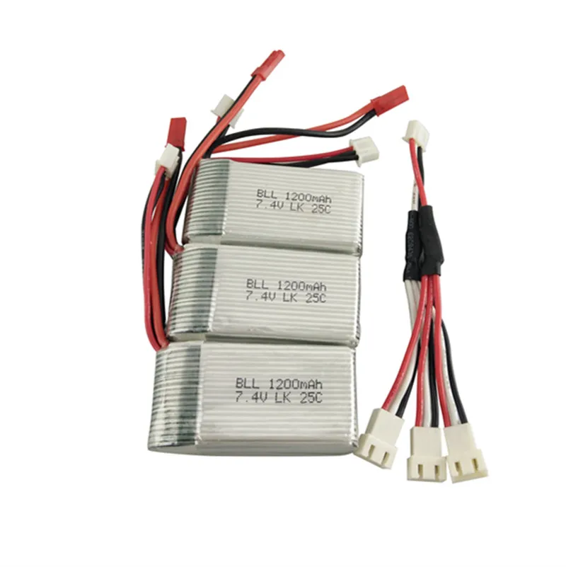 3 шт. 7 4 в Wltoys A949 A959 A969 A979 K929 LiPo батарея 1200 мАч Lipo для a959 RC вертолет самолет