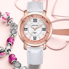 Новые модные часы, женские нарядные часы, стразы, часы для женщин, кожа, Relogio Feminino, Два кота для дам, подарок, часы